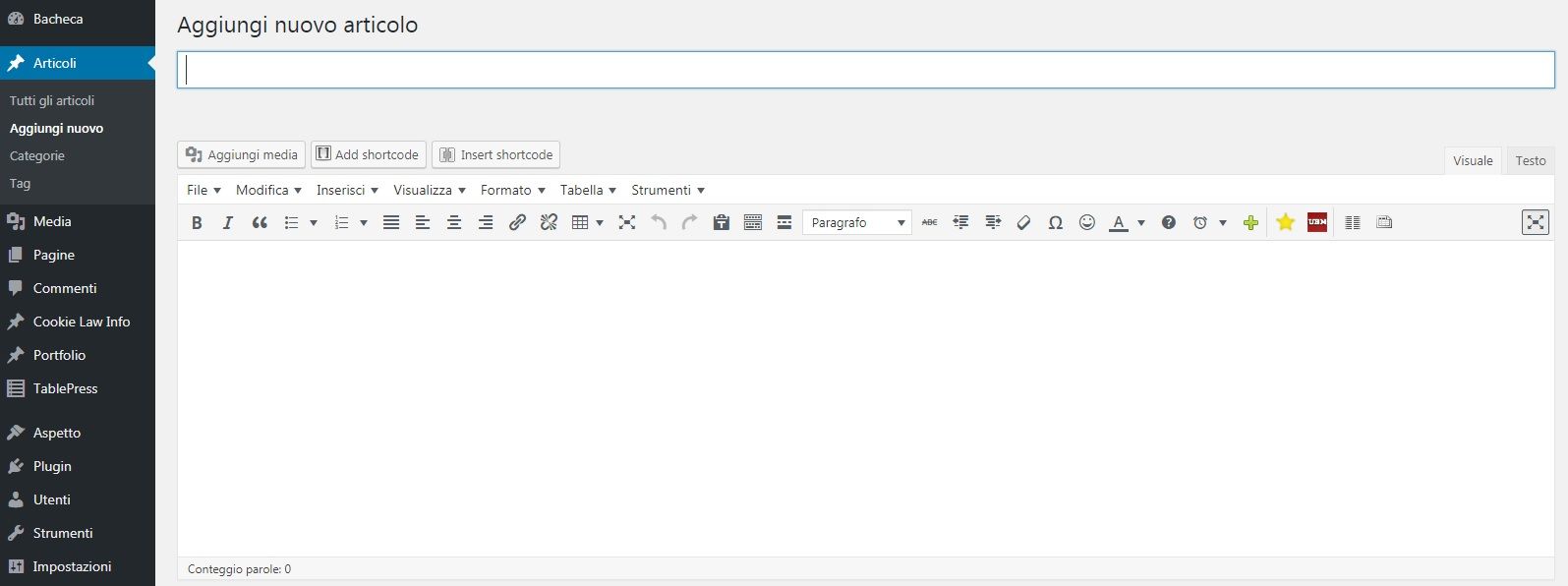 creare un sito web aziendale WordPress