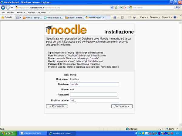 Installazione Moodle 2