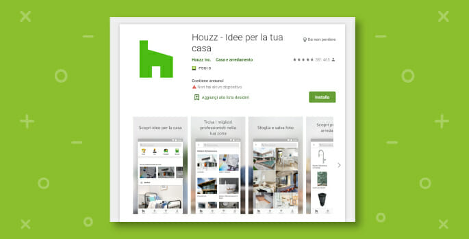 App realtà aumentata Houzz