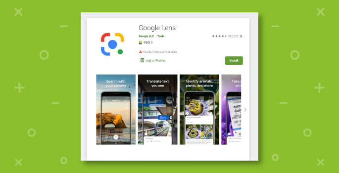 App realtà aumentata Google Lens