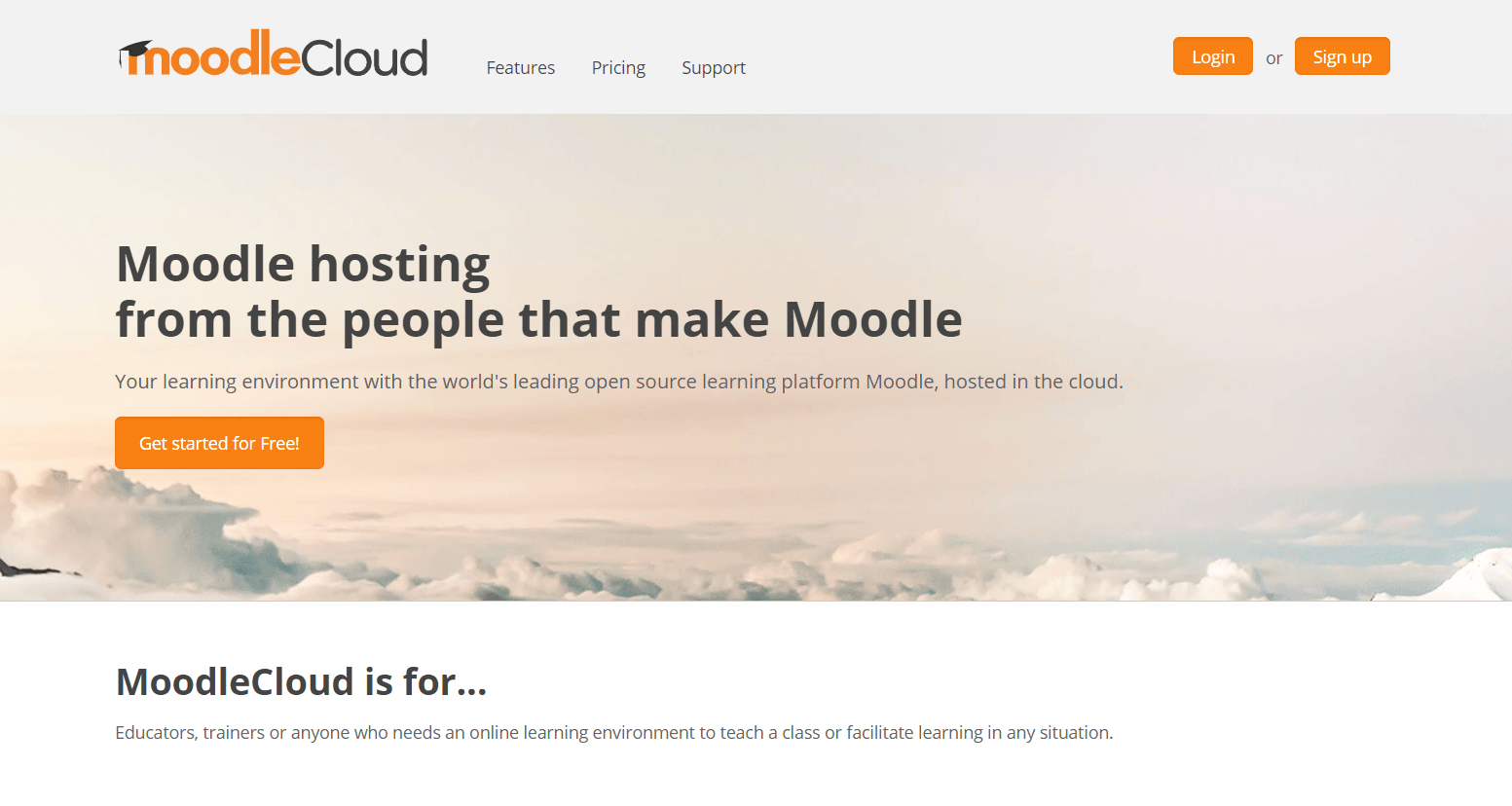 quanto costa moodle - cloud