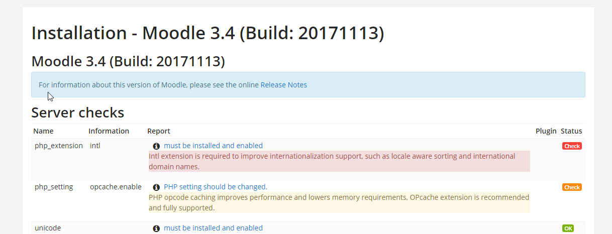 installazione Moodle