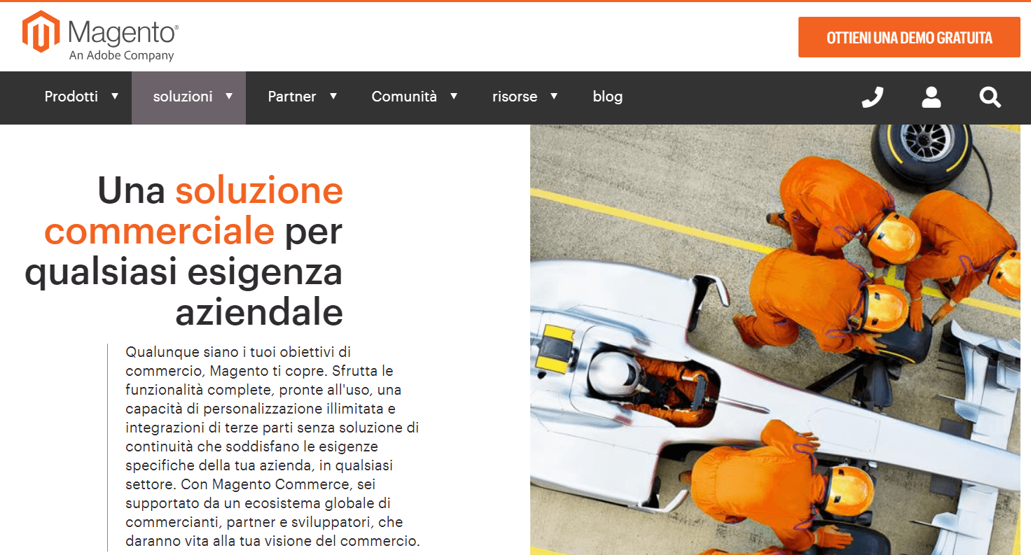 creare sito e-commerce Magento