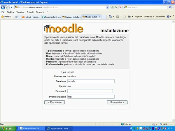 Installazione Moodle 2