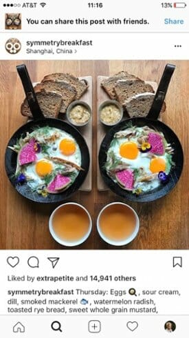 foto simmetriche - social media marketing instagram