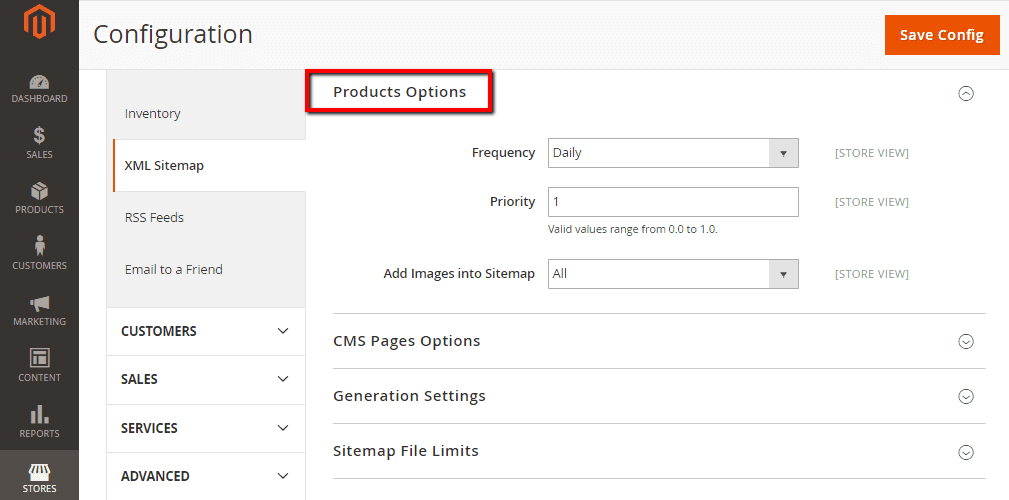 Sitemap Magento