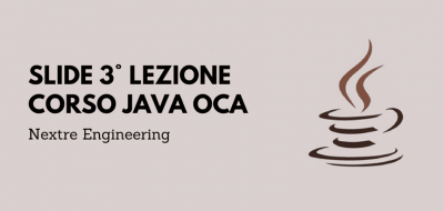 slide 3 lezione corso java oca - logo