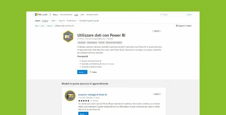 corso power BI