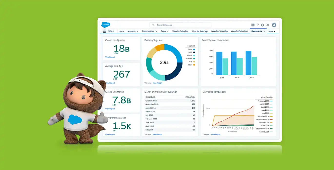 dashboard di salesforce